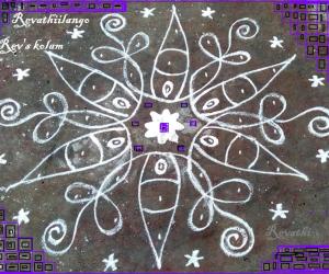 Rangoli: Rev's daily flower chikku