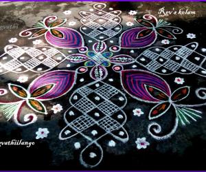 Rangoli: Rev's margazhi kolam 2.