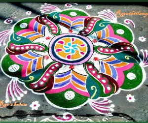 Rangoli: Rev's margazhi kolam 5.