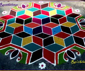 Rangoli: Rev's margazhi kolam 16.