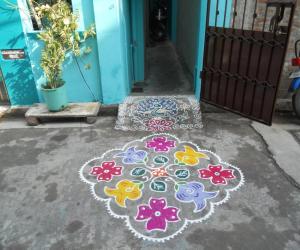 Flowers kolam.