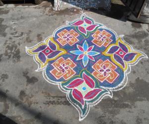 Swesthik. Rangoli.