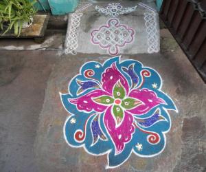 A small different kolam.