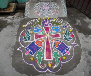 Happy Yeaster. Yeaster kolam.