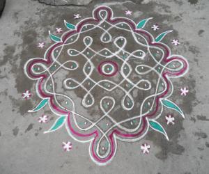 Chikku kolam. Simple.