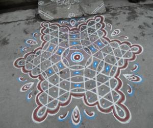 Friday star chikku kolam.