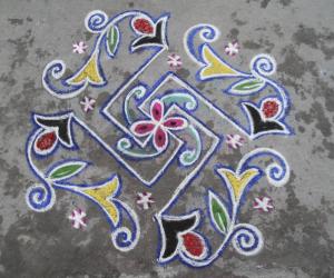 Swesthik kolam.