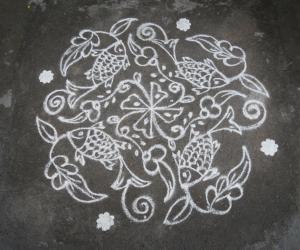 Small fish kolam.