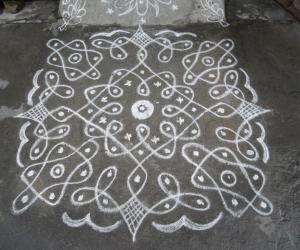 Rangoli: Rev's own creation chikku.