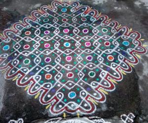 Revs chikku kolam for kanumpongal.