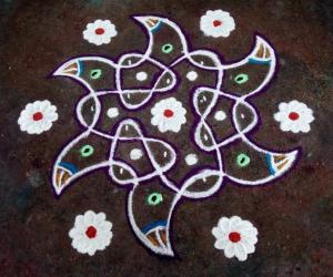 Rangoli: Rev's chikku kolam 26.