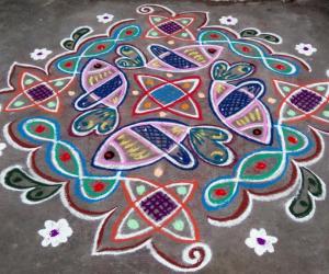 Rangoli: Rev's chikku kolam 73.