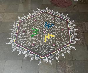 Margazhi Arudhra Chikku kolam