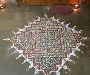 Margazhi chikku kolam