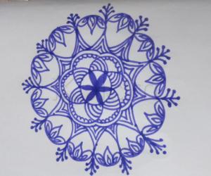 simple Diwali kolam