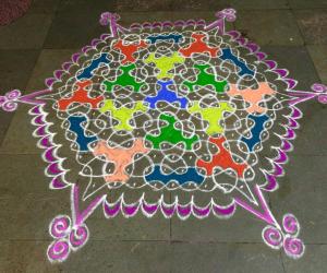 Margazhi chikku  Rangoli