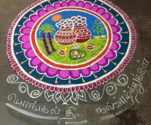 Pongal rangoli