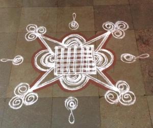 Shivarathri kolam