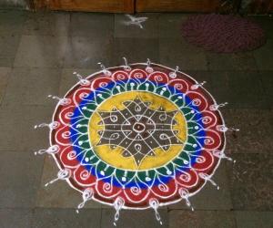 Ganesh chathurthi rangoli 