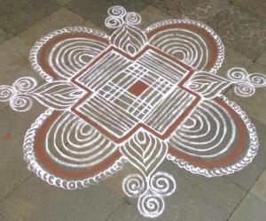 Special kolam on full moon day