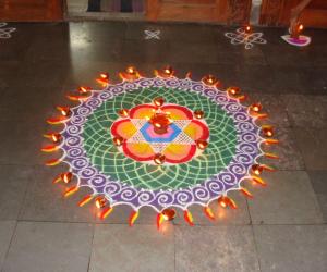 Deepam kolam 