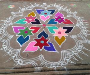 Tamil New Year kolam