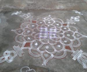 Rangoli: tuesday kolam