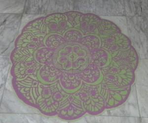 Freehand rangoli for margazhi