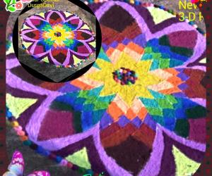 3-D Rangoli for New Year Design