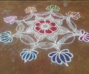 double stroke design kolam