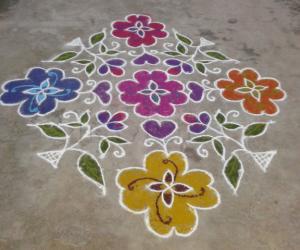 my colour rangoli