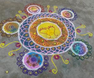 Rangoli: Lakshmi rangoli