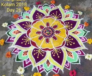 Marghazhi Kolam 2018 Day 26