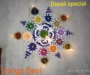 Diwali special rangoli 2 by DD