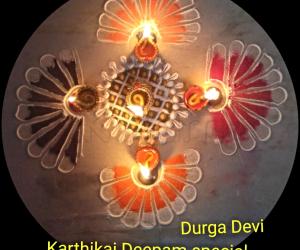 Karthigai Deepam special kolam 6