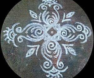 Apartment kolam or kutti or Daily kolam