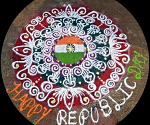 REPUBLIC DAY SPECIAL SANSKAR BARATHI RANGOLI