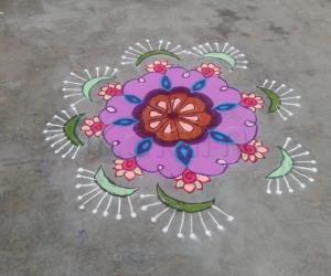 colour kolam