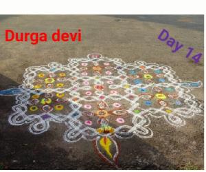 Marghazhi colourful chiku kolam 14