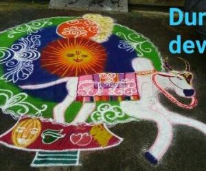 Mattu Pongal kolam