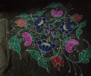 Kaanum Pongal kolam