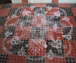 Rangoli: Simple Padi Kolam