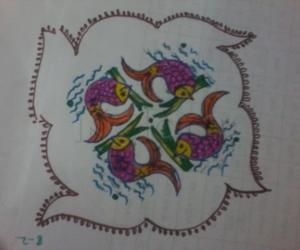 Fish kolam