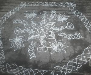 Daily freehand kolam