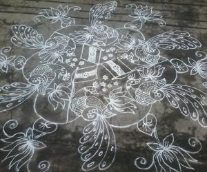 Independence day kolam.