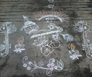 Krishnaastami rangoli