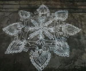 Friday freehand rangoli