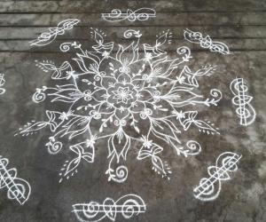 Diyas rangoli..