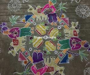 My pongal kolam..