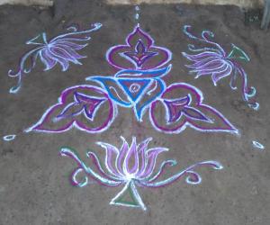 Sundays special simple rangoli